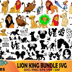 100 Lion King Bundle Svg, Lion King Svg, Simba Svg, Hakuna Svg