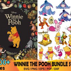 1000 Winnie The Pooh Bundle Svg, Disney Svg, Pooh Characters