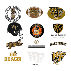 Wake Forest University Logo SVG Bundle