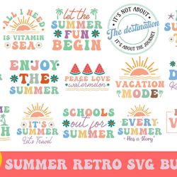 Summer Retro Svg Bundle
