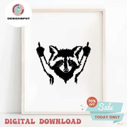 Raccoon svg | Raccoon png | Animals Svg | Wild Animals svg | Raccoon Vector | Animal Silhouette svg | Nature svg | Anima