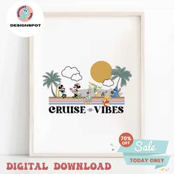 Mickey and Friends Cruise Vibes png DCL cruise Castaway Cay WDW shirt Magical pdf png sublimation DTF