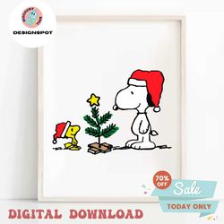 Retro Snoopy and Woodstock SVG