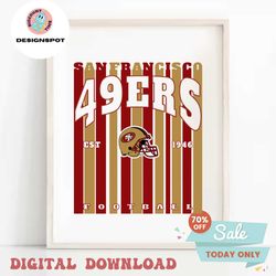 San Francisco 49ers Football Est 1946 Svg