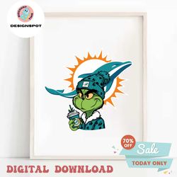 Grinch Miami Dolphins Svg Digital Download
