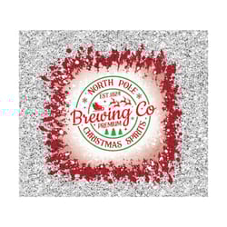 20oz skinny tumbler north pole hot chocolate png sublimation design, christmas glitter tumbler,north pole tumbler, png file digital download