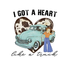 heart like a truck | western boho girl desert png sublimations, designs downloads, sublimation download, design pngs, country png