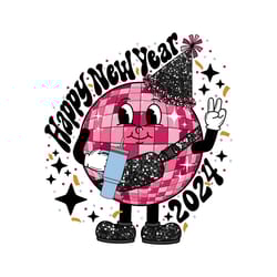 boujee new year png|happy new year 2024|disco ball design|retro character|cute new years eve shirt|sublimation|dtf|mom t