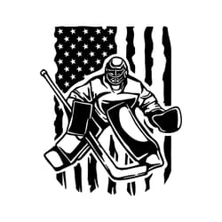 american goalie svg | ice hockey player svg | sports tshirt decal sticker | cricut cutfile silhouette clipart vector digital dxf png eps ai