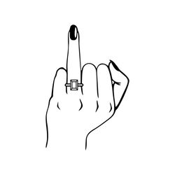 wedding finger svg, bride engagement diamond ring svg. vector cut file for cricut, silhouette, pdf png eps dxf, decal