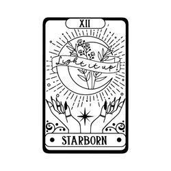 light it up tarot card svg / crescent city svg / reader tarot svg / a house of earth and blood svg / bookish svg / book tok svg png, eps