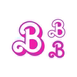 barbie b svg png instant digital download, silhouette, cut file, sublimation, cricut, eps, png, dxf, svg