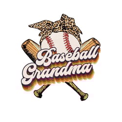 funny baseball grandma leopard softball png