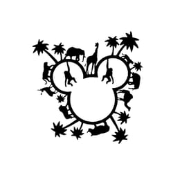 animal kingdom mickey svg