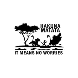hakuna matata the lion kingdom svg download