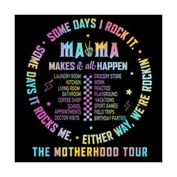 funny mama skeleton the motherhood tour png