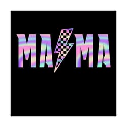 retro mama lightning bolt png