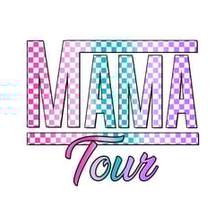 checkered mama tour mom life png