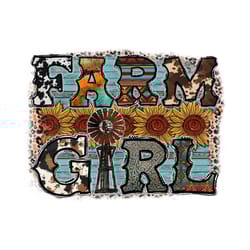 farm girl western png digital download
