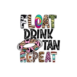 float drink tan repeat png instant download