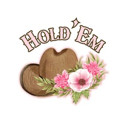hold' em hat cowboy flowers png