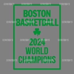 boston basketball 2024 world champions svg