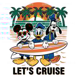disney lets cruise mickey mouse friends svg