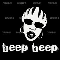 vintage missy elliott beep beep svg digital download files
