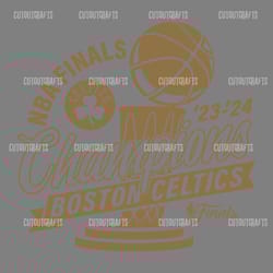 nba finals champions celtics wins trophy svg