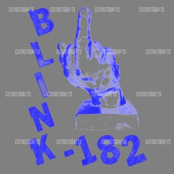 funny middle finger blink 182 rock band png