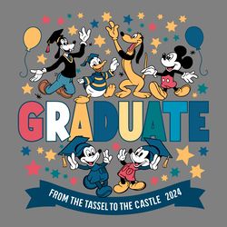 family graduate from the tassel to the castle 2024 png