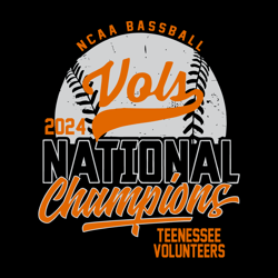 ncaa baseball vols 2024 national champions svg