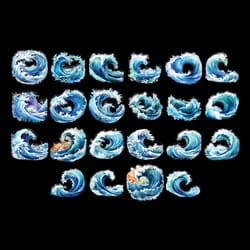 watercolor ocean waves clipart, watercolor ocean waves png files, transparent background p