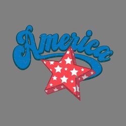 retro america star svg png digital download files