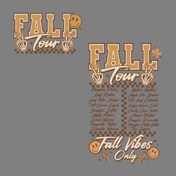 retro fall tour fall vibes only svg digital download files