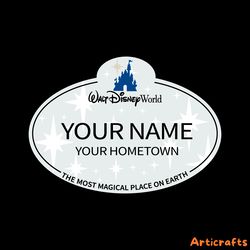 2023 new disneyworld cast member name tag svg disneyworld employee tag cut file cricut svg