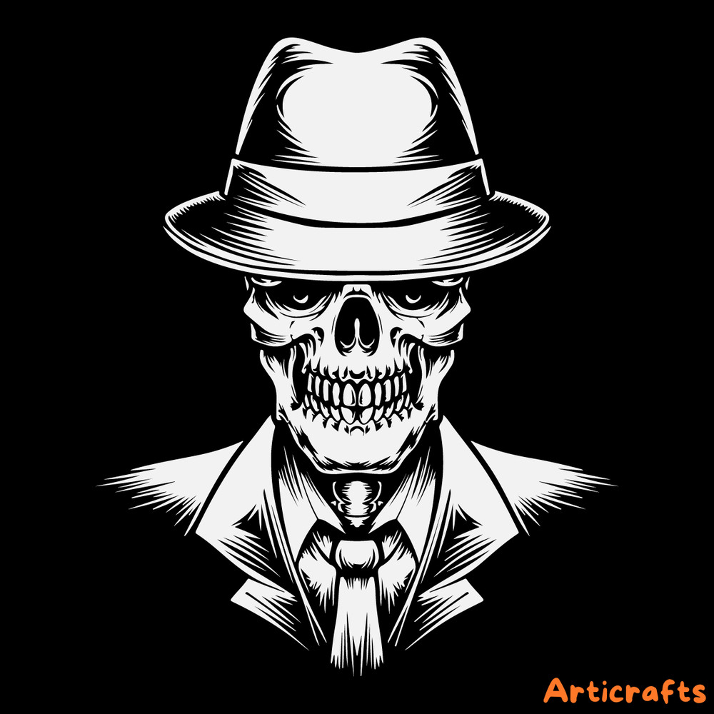Hand-Drawn-Mafia-Boss-Skull-SVG-Skeleton-in-Hat-Clipart-2252386.png