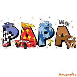 funny papa lightning mcqueen friends png
