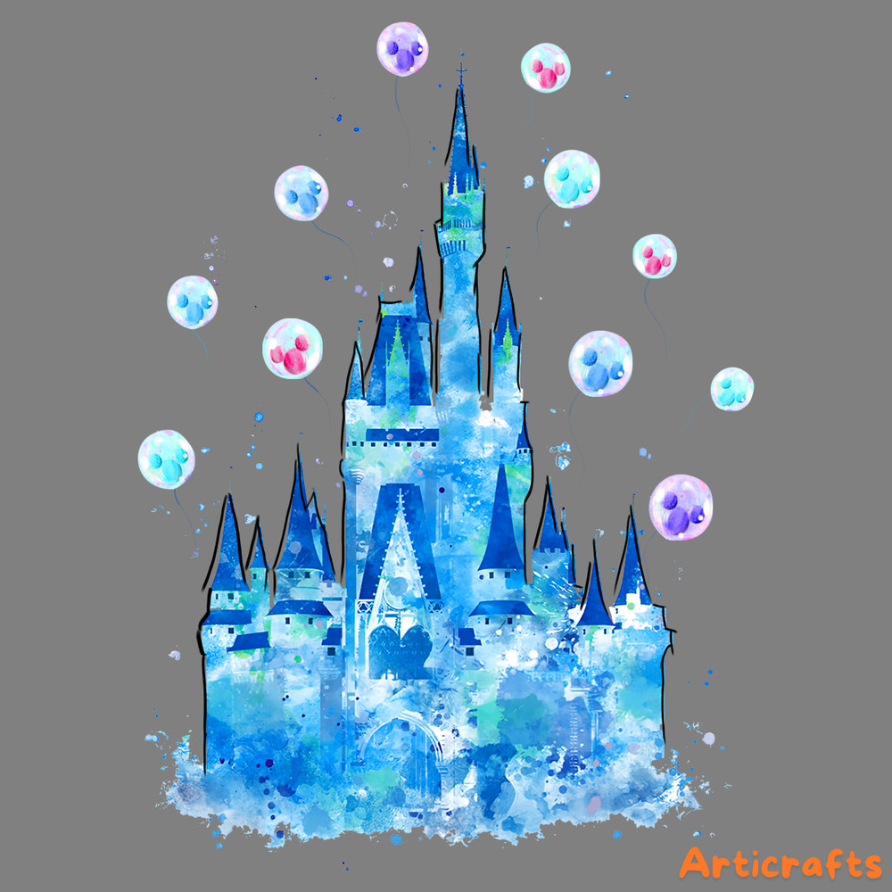Cinderella's-Castle-Art-PNG,-Blue-Castele-png,-Baby-Nursery-Disney-P1304241055.png