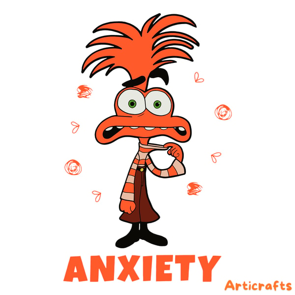Character Angst Examples Inside Out Anxiety Disney Character SVG Digital Download Fil - Inspire ...