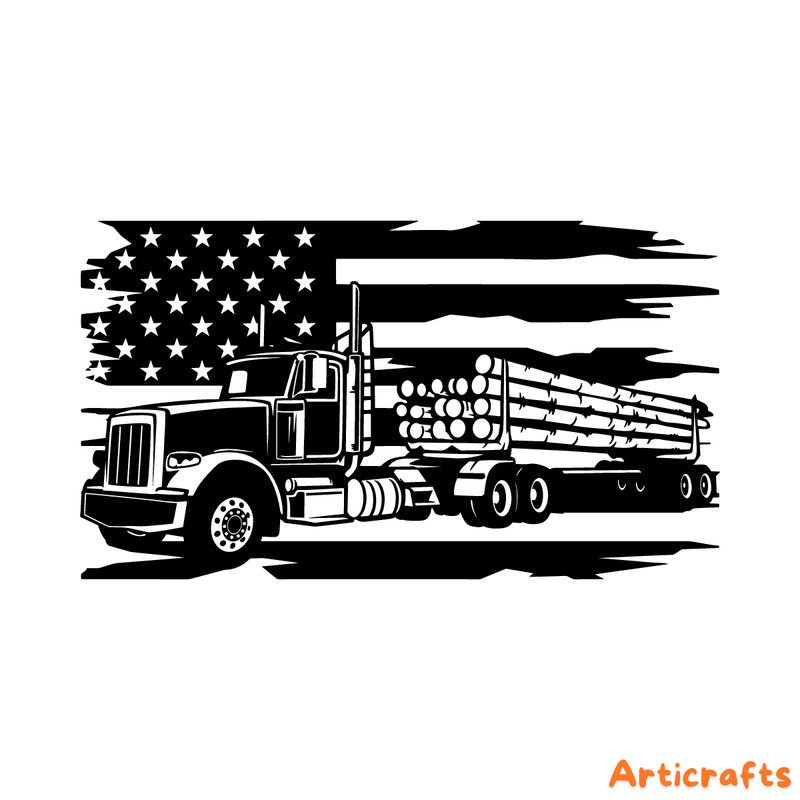 Us-flag-Logging-truck-SVG-Truck-illustration---logging-shirts-2277583.png