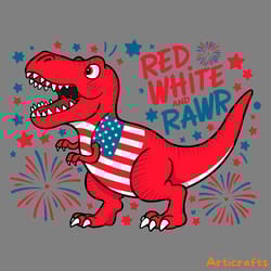american flag dinosaur 4th of july patriotic funny svg