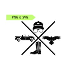 mockingbird & crow - country music svg and png files