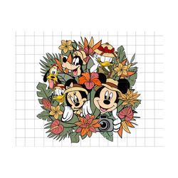 Vintage Floral Animal Kingdom Png, Flower and Garden Festival Png, Vacay Mode, Family Trip 2024 Png, Family Vacation, Mo