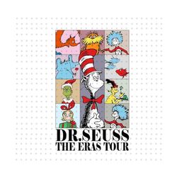 Dr Seuss The Eras Tour PNG, Cat In The Hat Png, Dr Seuss Day Png, Read Across America Png, Thing 1 Thing 2, Reading Png,