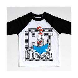 3 Files, Checkered Cat in hat PNG, Dr.Suess Day png, Read across America, School png, Teacher sublimation, Trendy Sublim