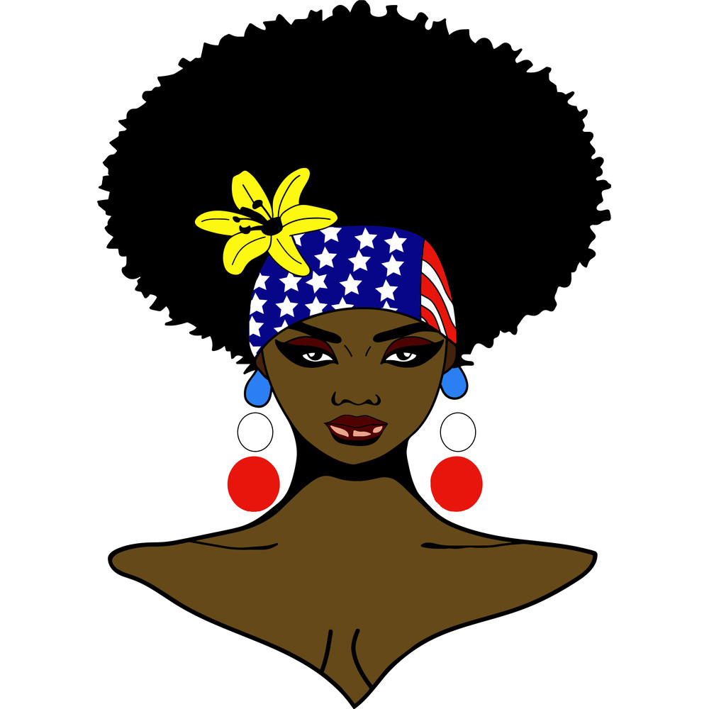 Badassvg10062042-Beautiful Black Woman Large Afro Hair.png