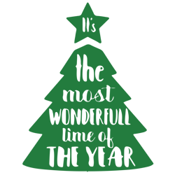 it's the most wonderfull time of the year svg, christmas tree svg, holidays svg, christmas svg designs, digital download