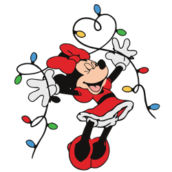 minnie mouse christmas lights svg, disney christmas svg, disney minnie mouse svg, holidays svg, digital download