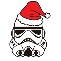 stormtrooper christmas svg, star wars christmas svg, stormtrooper santa claus hat svg, star wars xmas svg, digital file